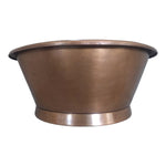 Load image into Gallery viewer, Round Copper Tub Hammered Antique
