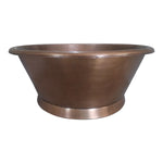 Load image into Gallery viewer, Round Copper Tub Hammered Antique
