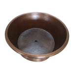 Load image into Gallery viewer, Round Copper Tub Hammered Antique
