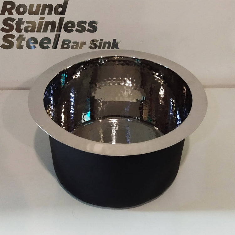 Round Stainless Steel Bar Sink
