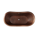 Load image into Gallery viewer, Copper Double Slipper Pedestal Tub

