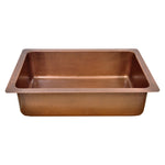 Load image into Gallery viewer, Single Bowl Petal Front Apron Copper Kitchen Sink
