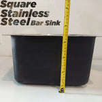 Load image into Gallery viewer, Square Stainless Steel Bar Sink
