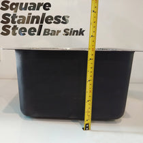 Square Stainless Steel Bar Sink