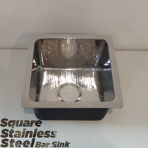 Square Stainless Steel Bar Sink