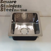 Square Stainless Steel Bar Sink