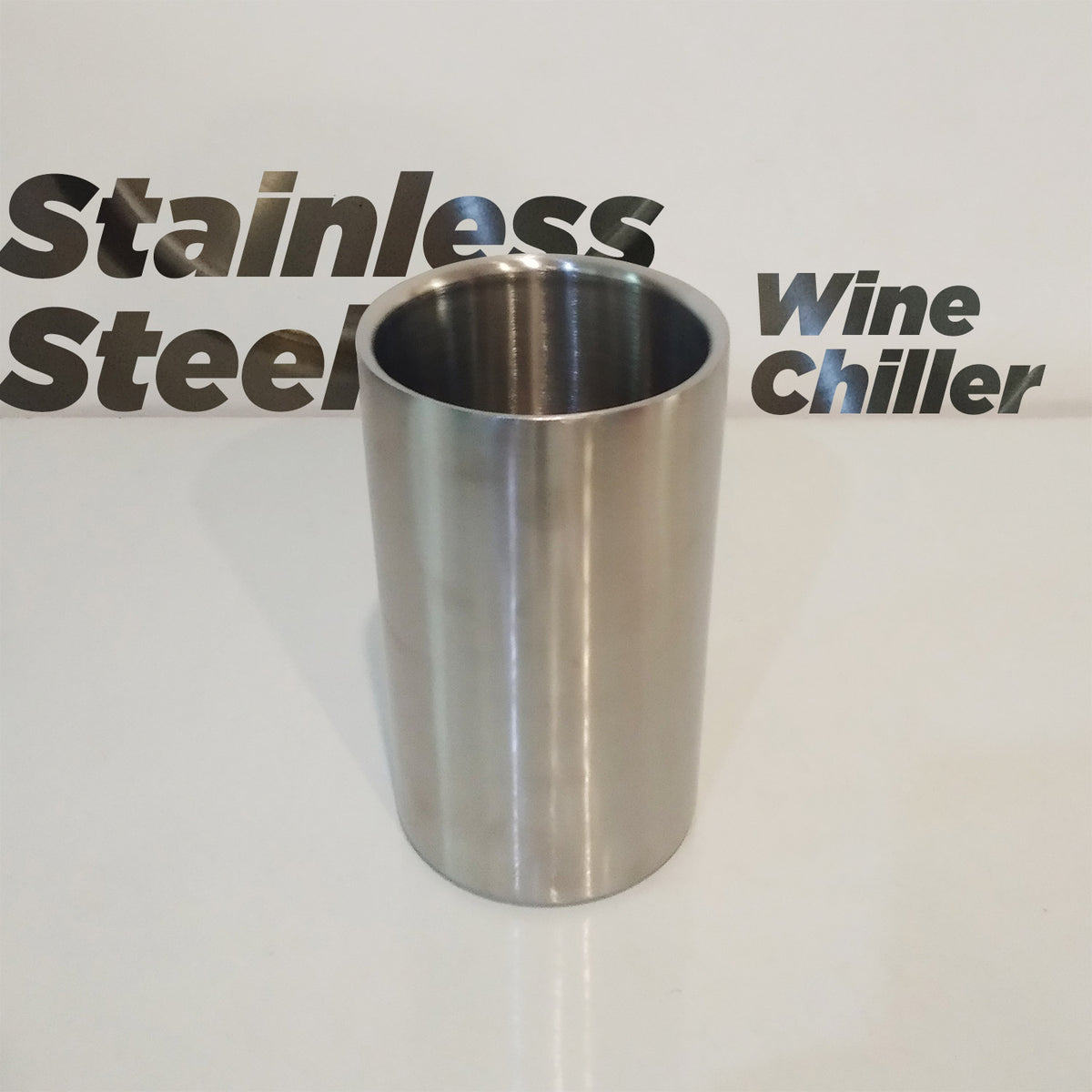 Stainless steel wine chiller