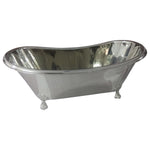 Load image into Gallery viewer, Clawfoot Copper Bathtub Full Nickel Finish
