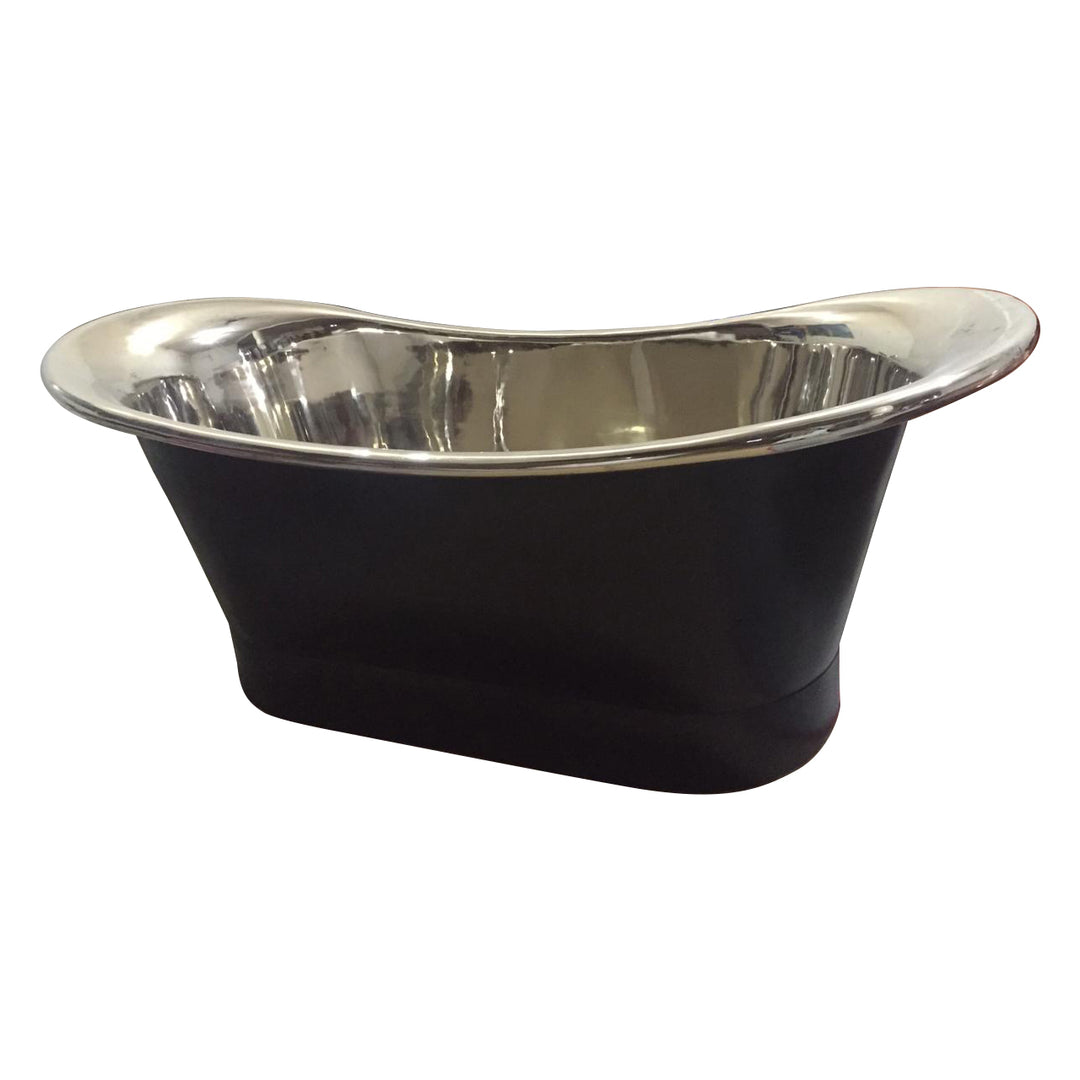Copper Bathtub Nickel Inside Black Outside
