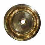Load image into Gallery viewer, Brass Sink Hammered Pattern Exterior &amp; Smooth Interior Double Wall
