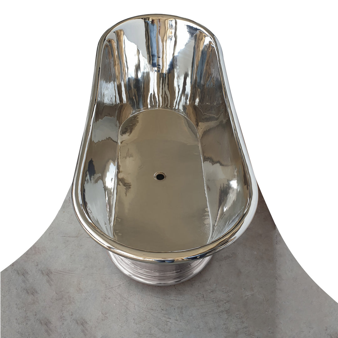 Copper Bathtub Nickel Finish Inside & Outside