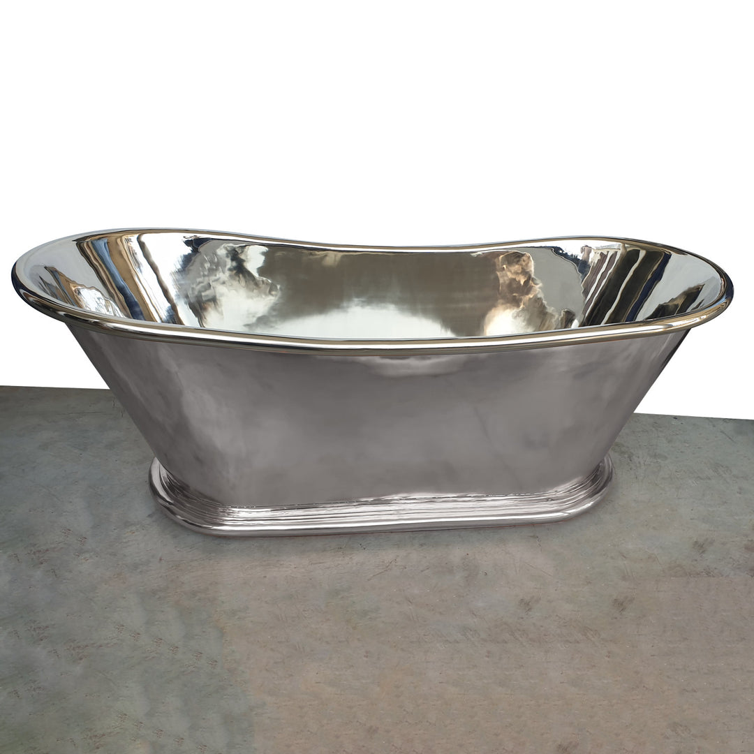 Copper Bathtub Nickel Finish Inside & Outside