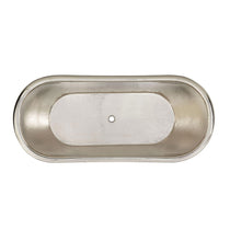Copper Clawfoot Tub Nickel Interior Antique Hammered Copper Exterior Double Slipper
