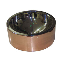 Double Wall Copper Sink Nickel Inside Shiny Copper Outside - Coppersmith Creations