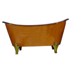 Load image into Gallery viewer, Copper Bathtub Full Copper Finish Brass Legs
