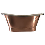 Load image into Gallery viewer, Copper Bathtub Nickle Inside Shiny Copper Outside

