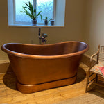 Load image into Gallery viewer, Smooth Double Slipper Copper Bathtub
