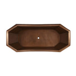 Load image into Gallery viewer, Eight Sided Hammered Copper Clawfoot Tub

