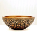 Load image into Gallery viewer, Double Wall Copper Sink Embossing Outside Inside Plain
