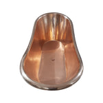 Load image into Gallery viewer, Copper Bathtub RAL 6004 Blue green Exterior &amp; Brass Clawfoot Legs
