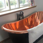Load image into Gallery viewer, Roll Top Copper Bathtub
