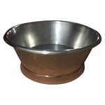 Load image into Gallery viewer, Round Copper Tub Inside Tin Outside Polish Copper

