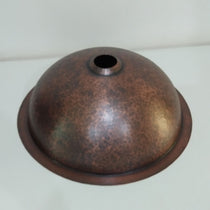 Round Hammered Copper Bowl Sink