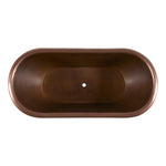 Load image into Gallery viewer, Smooth Double Slipper Copper Bathtub - Coppersmith Creations
