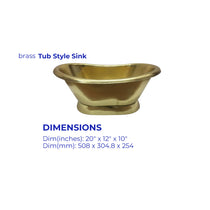 Brass Tub Style Sink